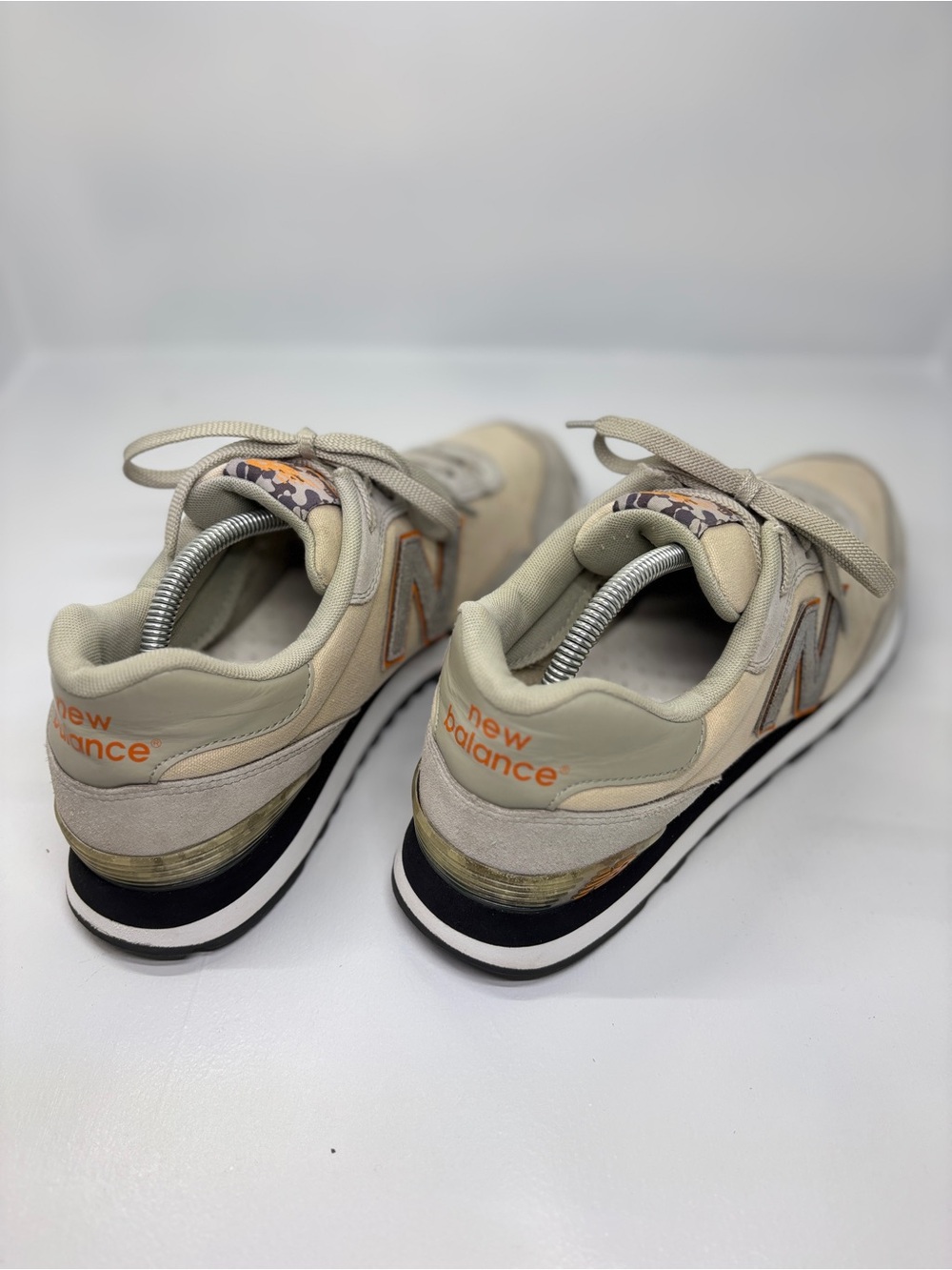 New Balance 515 Retro ML515OBM Men’s Size 12 Gray Beige Suede Mesh Sneakers - Picture 10 of 15